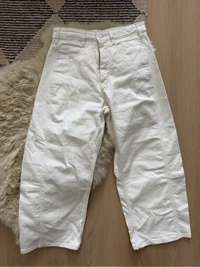 Pilcro Anthropologie High-Rise Seamed Barrel Jeans